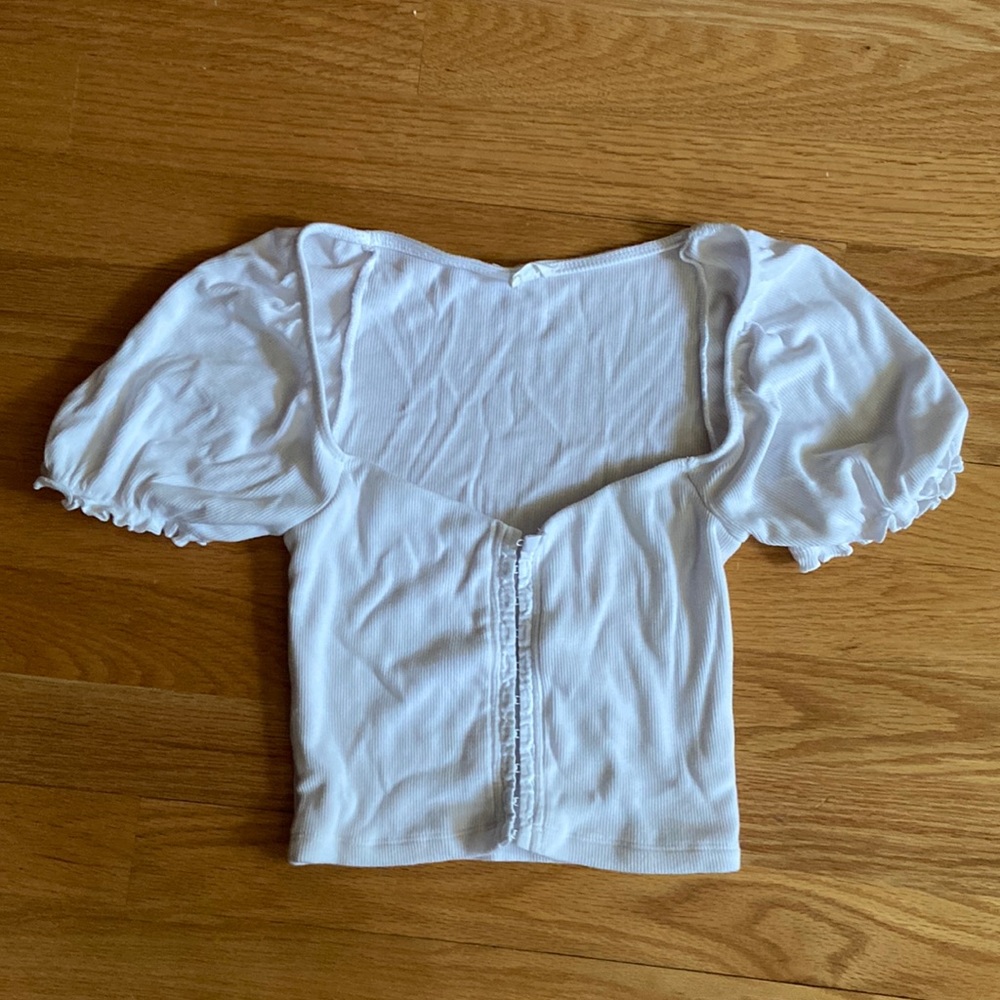 White Aritzia Crop Top
